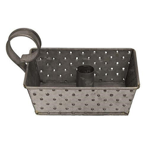 Galvanized Metal Grater Taper Holder