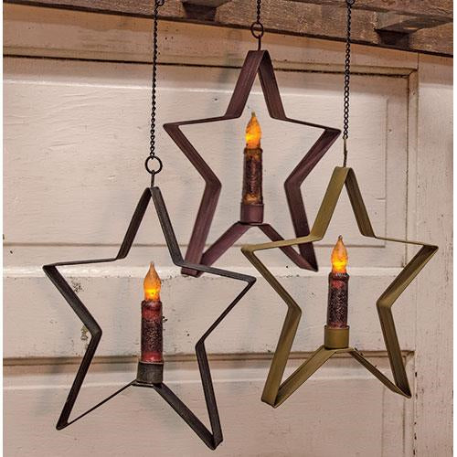 Medium Whimsical Hanging Star - 3 Asst