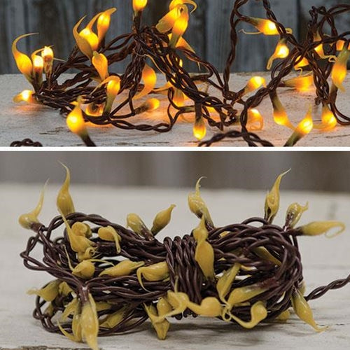 Silicone Teeny Lights Brown Cord 50ct