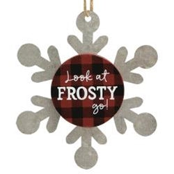 Look At Frosty Go Snowflake Ornament 3 asstd.