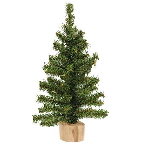 Mini Tree with Wood Base 12"