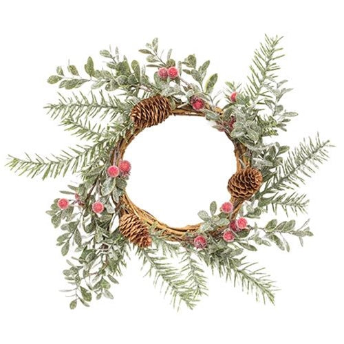 Sugar Berry Pine Wreath 16"