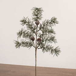 Iced Weeping Pine Spray 20"