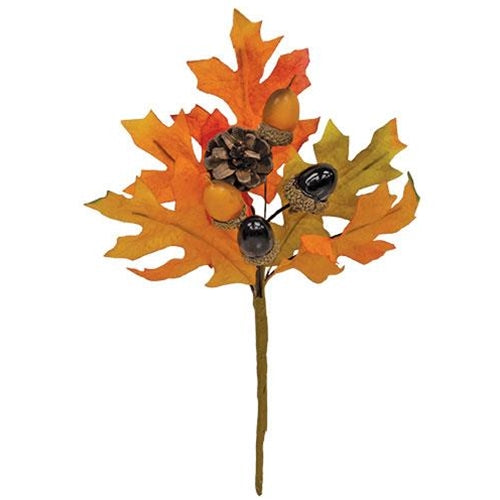 Maple Leaf Acorn & Pinecone Pick