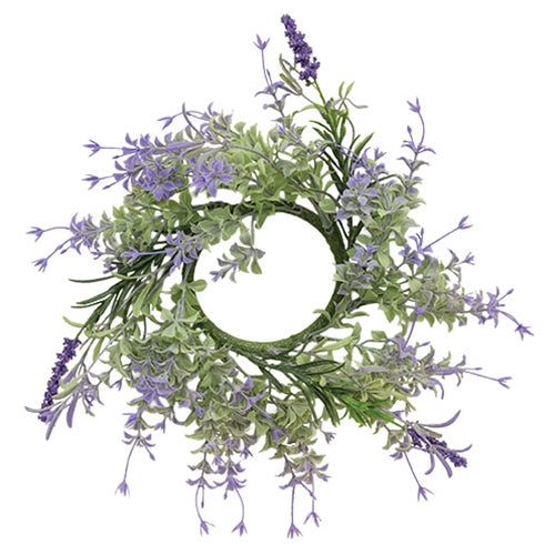 Golden Trumpet & Lavender Candle Ring - 3.25"