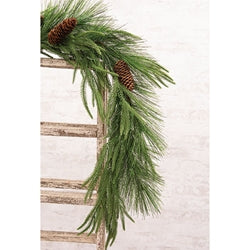 Deluxe Mountain Pine & Cone Garland - 5 Ft