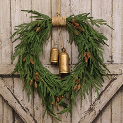 Soft Touch Austrian Pine Hanging Wreath - 24"