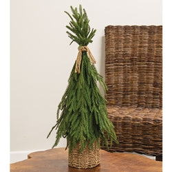 Drooping Soft Touch Austrian Pine Tree in Basket - 31"