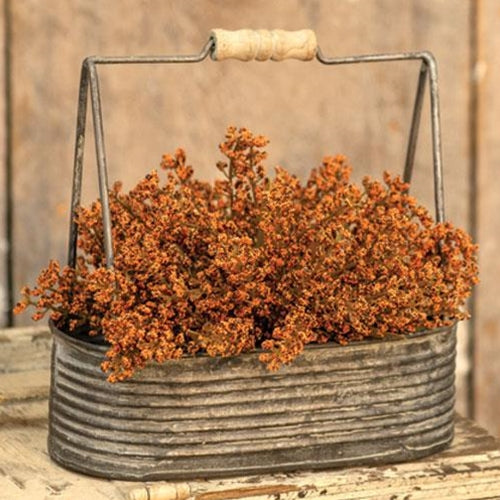 Bursting Astilbe Half Sphere 9" Pumpkin