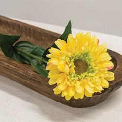 Yellow Gerber Daisy Stem - 23.5"