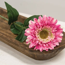 Pink Gerber Daisy Stem - 23.5"