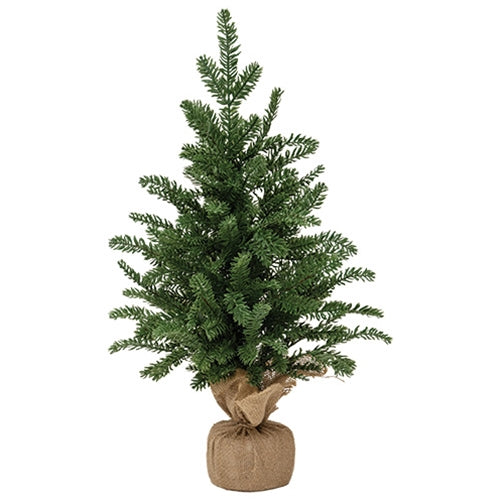 Soft Touch Alpine Tree w/Burlap Base - 2 Ft.