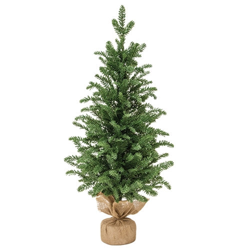 Soft Touch Alpine Tree w/Burlap Base - 3 Ft.