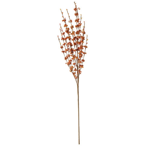 Rusty Curly Q Berry Spray 24"