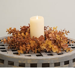 Baby Eucalyptus Wreath - Mustard - 14"