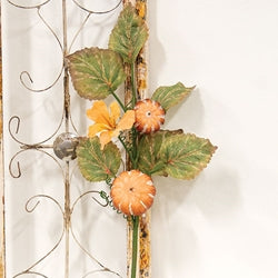 Autumn Garden Pumpkin & Blooms Spray - 26"