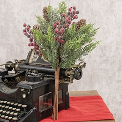 Sugar Berry & Cedar Bouquet - 21"
