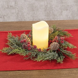 Sugar Berry & Cedar Candle Ring - 4.5"