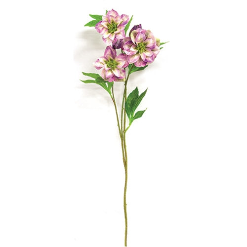 Violet Scabiosa Spray - 25"