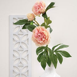 Pink Peony Spray - 30"