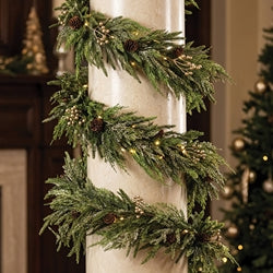 Soft Touch Champagne Celebration Garland - 5 Ft.