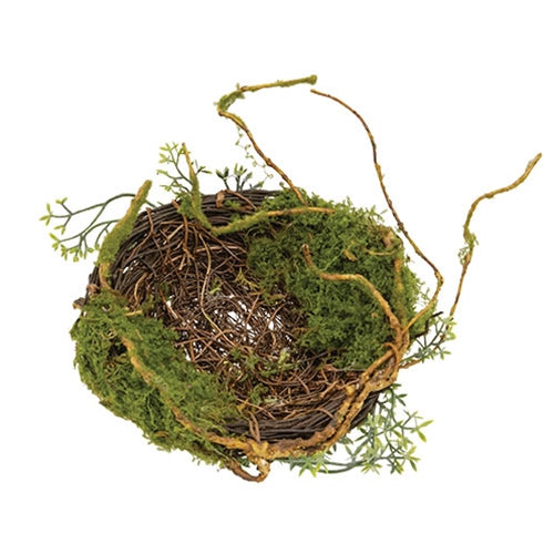 Mossy Twig Bird Nest - 6"