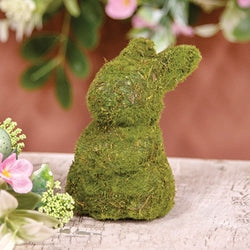 Sitting Mossy Bunny - 4"H