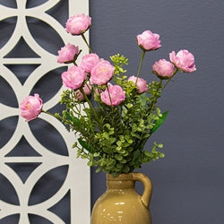 Eucalyptus Rose Spray - 19" - Violet