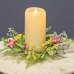 Verbena Heather Blossoms Candle Ring - 3.5"