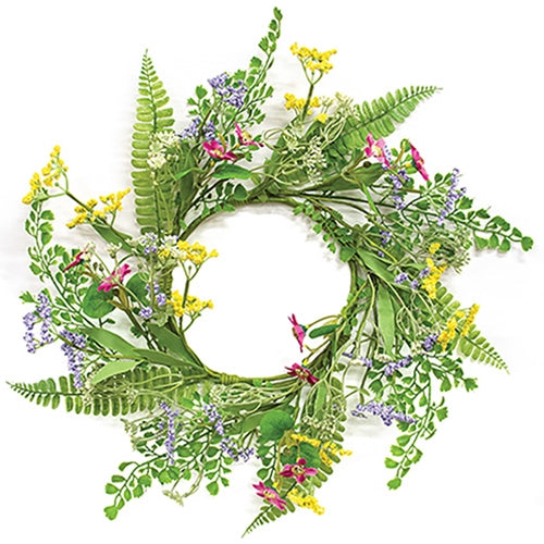 Verbena Heather Blossoms Candle Ring - 6.5"