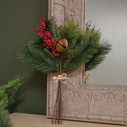Jingle Berry Mixed Pine Bundle - 16"