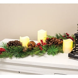 Jingle Berry Mixed Pine Garland - 4 Ft.
