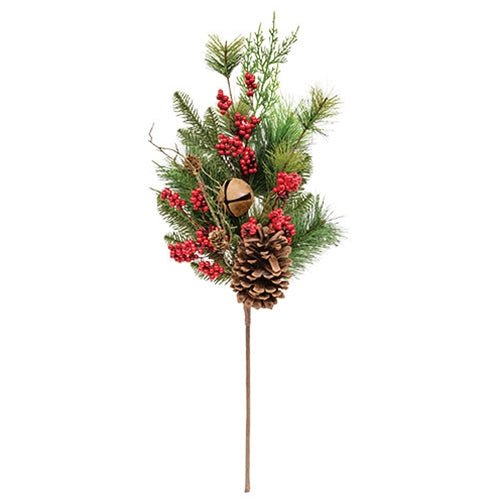 Jingle Berry Mixed Pine Spray - 28"