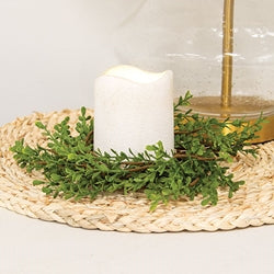 Baby Boxwood Candle Ring - 3.5"