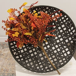 Harvest Bounty Berries & Leaves Bush - 21"