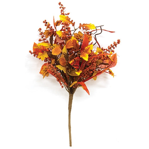 Harvest Bounty Berries & Leaves Bush - 21"