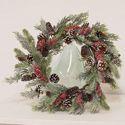 Frosted Woodland Celebration Wreath - 24"