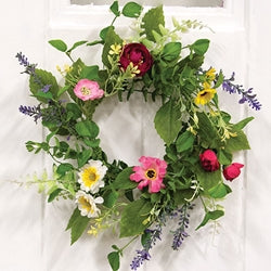 Breezy Summer Blooms Candle Ring - 6"
