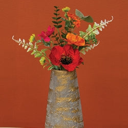 Sunset Poppy & Blooms - Pick - 14"