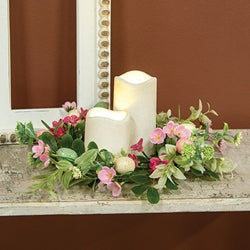 New Growth Blooms & Eggs Candle Ring - 6.5"