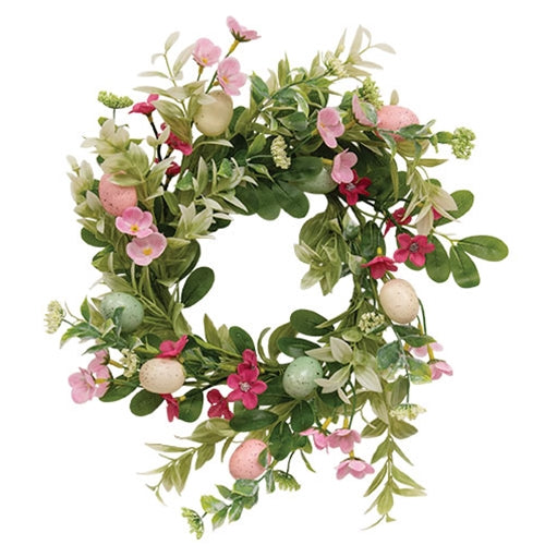 New Growth Blooms & Eggs Candle Ring - 6.5"