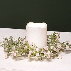 Blushing Blessed Clover Candle Ring - 3.5"