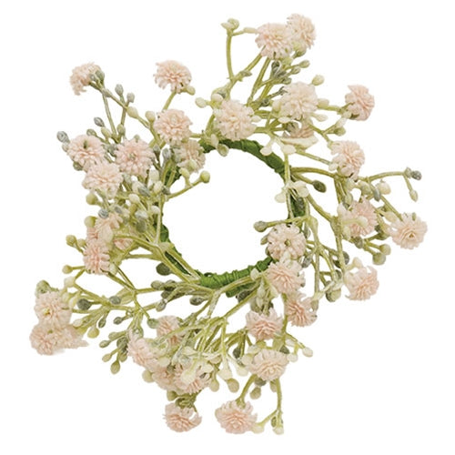 Blushing Blessed Clover Candle Ring - 1.5"