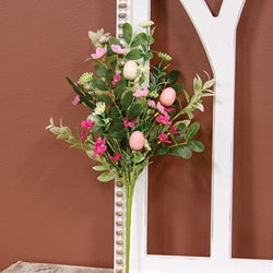 New Growth Blooms & Eggs Spray - 20"