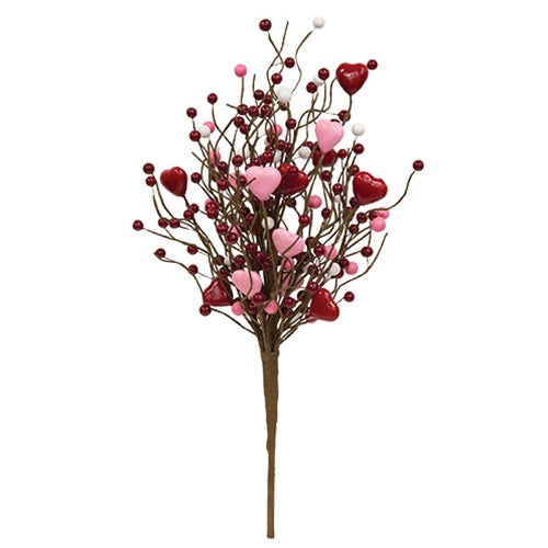 Valentine's Hearts & Berries Bush - 18"