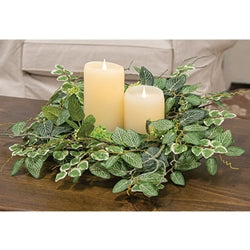 Mixed Ivy & Vine Candle Ring - 6"