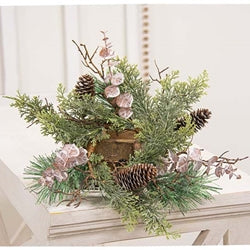 Icy Woodland Pine & Eucalyptus Candle Ring 3.5"