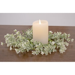 White Star Lavender Buds Candle Ring 3.5"