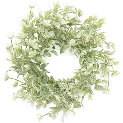 White Star Lavender Buds Candle Ring 3.5"
