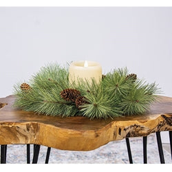 Eastern White Pine Candle Ring 6"